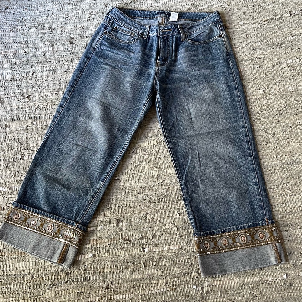 Apt 9 embellished jeans. Size 10